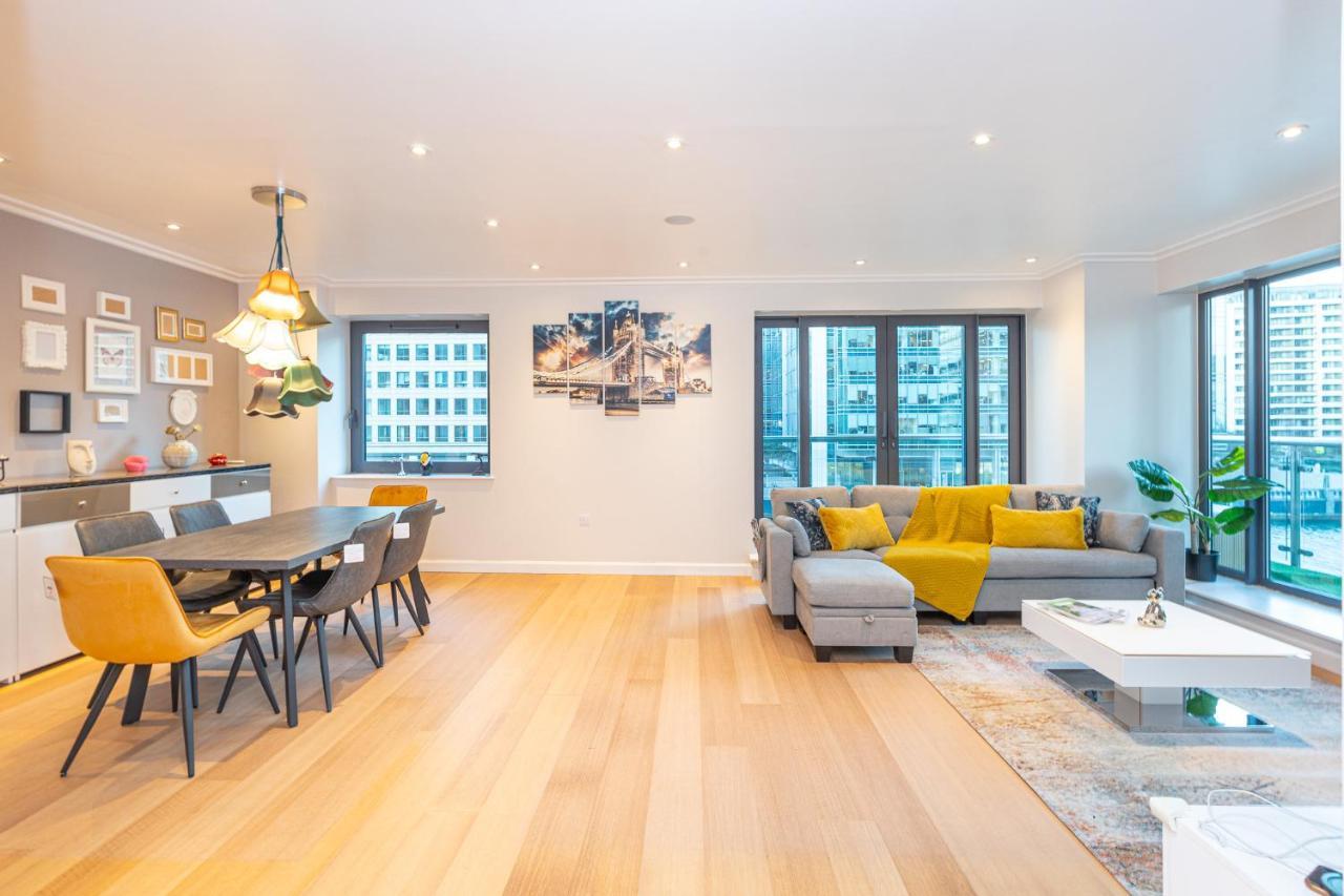 Luxurious Modern 3Br Flat In Prime Canary Wharf Apartment ลอนดอน ภายนอก รูปภาพ